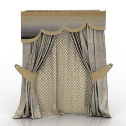 Curtain European Style 3d model