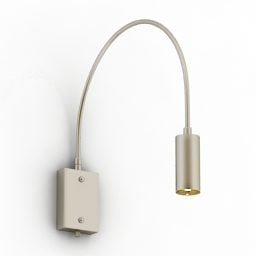 壁取り付け用燭台ランプ S 字型 Donolux ブランド 3D モデル