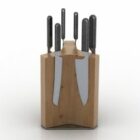 Wooden Knives Stand