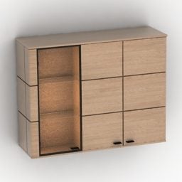 Wooden Shelf Hartmann Alano 3d model