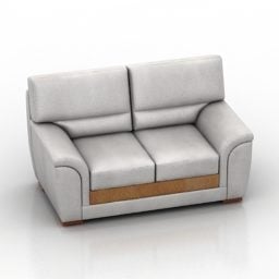 Sofá moderno Polar de dos plazas modelo 3d