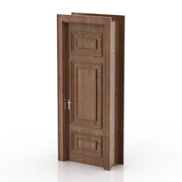 Carving Wooden Door 3d-modell