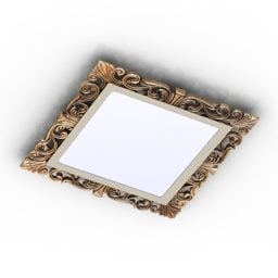 Luster Ceiling Light Bronze Frame 3d model