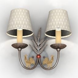 Nástěnná lampa Sconce Vintage 3D model