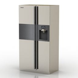 Side By Side Refrigerator Samsung 3d model