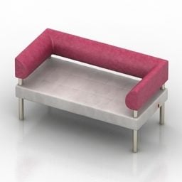 灰色沙发Avanta家具3d模型
