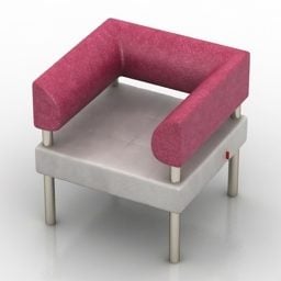 Rundes Sitzpolster 3D-Modell