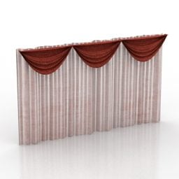 Modelo 3d de cortina clássica