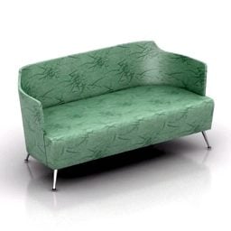 Sofá de tela verde Jules modelo 3d