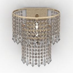 Luxury Sconce Diamonds 3d model