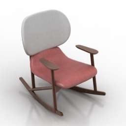 Κουνιστή πολυθρόνα Klara 3d μοντέλο