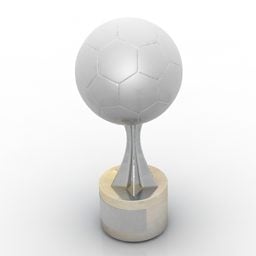 Model 3d Piala Penghargaan Piala Sepak Bola