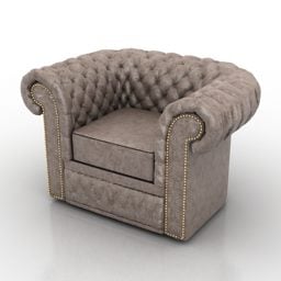Armchair Chesterfield Brown