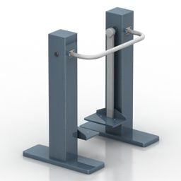 Gym Equipment Rack Like Tube Frame 3d model