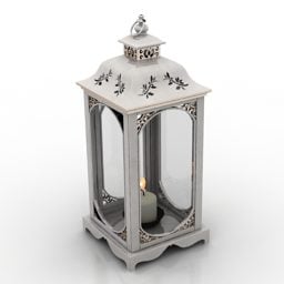 Klassisk Lantern Lamps 3d modell