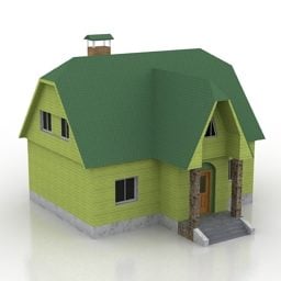 Country House Wooden Design 3d model