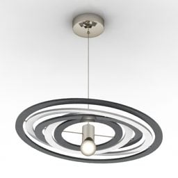 Circle Lustre Orbit Candelier Ceiling Model 3d
