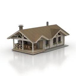 Country Old Style House 3d model