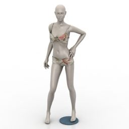 Mannequin Mode Bikini Fille modèle 3D