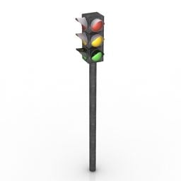 Lámpara de calle del semáforo
