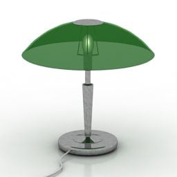 Modelo 3d de abajur de vidro para lâmpada guarda-chuva