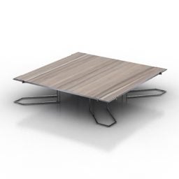 Low Table Steel Legs 3d model