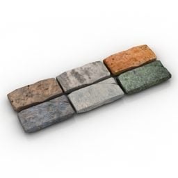 Azulejos Adoquines de piedra modelo 3d