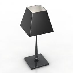 Lampe de table abat-jour noir modèle 3D