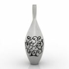 Porcelain Vase Decor Floral Texture