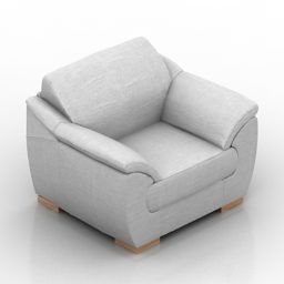 Mô hình ghế bành nhựa 3d