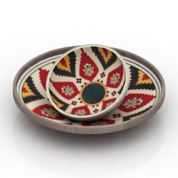 Τρισδιάστατο μοντέλο Plate Art Persian Pattern
