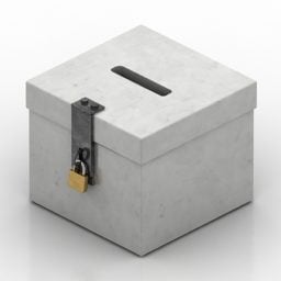 Stemmeseddel Tool Box 3d-modell