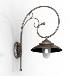 Brass Circle Celling Lamp 3d model