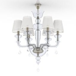 Classic Lustre Donolux White Shade modelo 3d