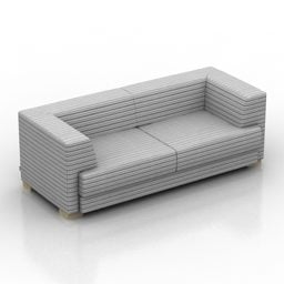Tapicerowana sofa Ferdynand Model 3D