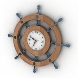 Børn Clock Wheel Shape 3d-model