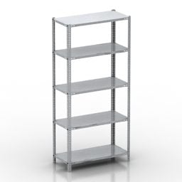 Steel Rack Shelf 3d model