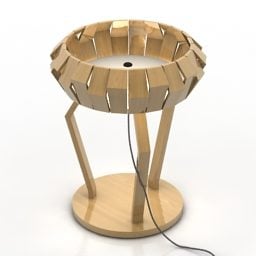 Lampe Machinarium Style Bambou modèle 3D
