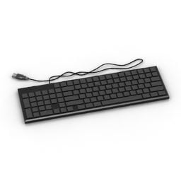 3д модель USB-клавиатуры