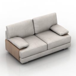 3д модель дивана Милан с обивкой мебели