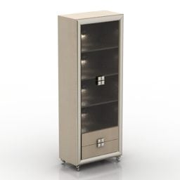 Pink Locker With Drawers 3d model