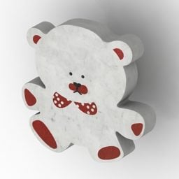 Handle Furniture Bear Shaped 3d model