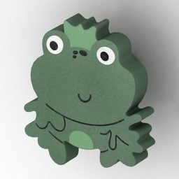 Frog Kid Toy 3d model