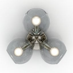 Aplique de tres bombillas Donolux modelo 3d