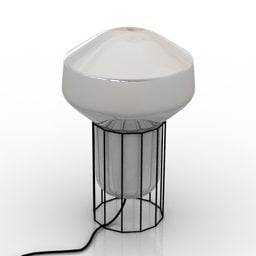 Lampada da terra a forma di cilindro di illuminazione modello 3d