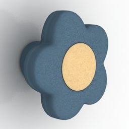 Furniture Handle Flower Shaped 3d model