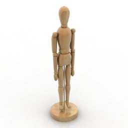 मूर्ति आइकिया सेस्टाल्टा वुडमैन 3डी मॉडल