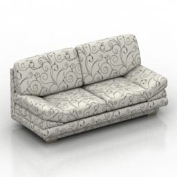 沙发阿克塞尔复古纹理3d模型