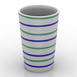 Color Glass Vase Traunsee 3d model