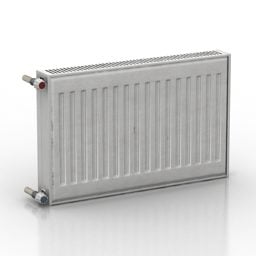 Modello 3d dell'unità interna del riscaldatore del radiatore